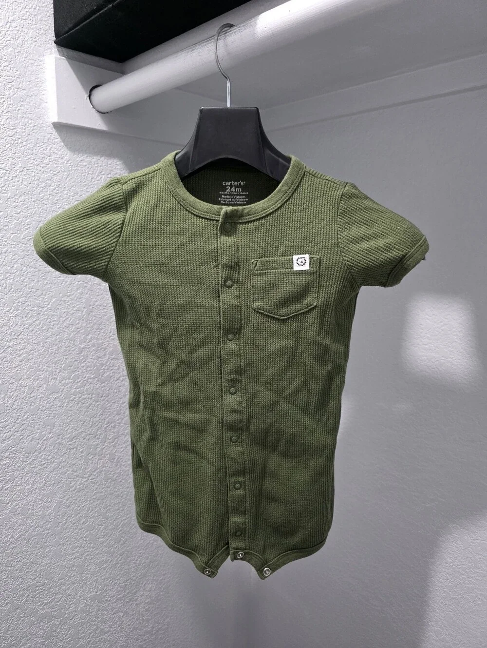 Toddler Boy 24m Green Romper